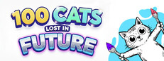 100 Cats Lost in the Future Find & Color
