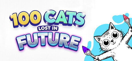 100 Cats Lost in the Future Find & Color game thumbnail