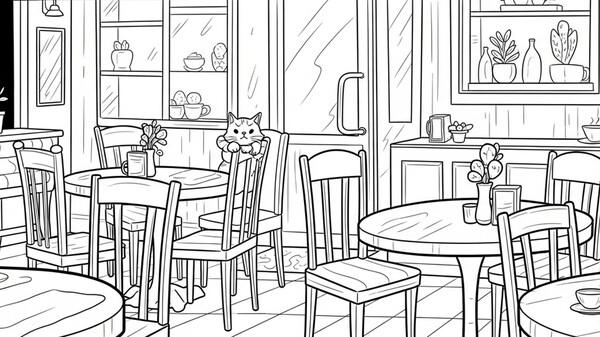 100 Cats Lost in the Stone Age Find & Color screenshot 3