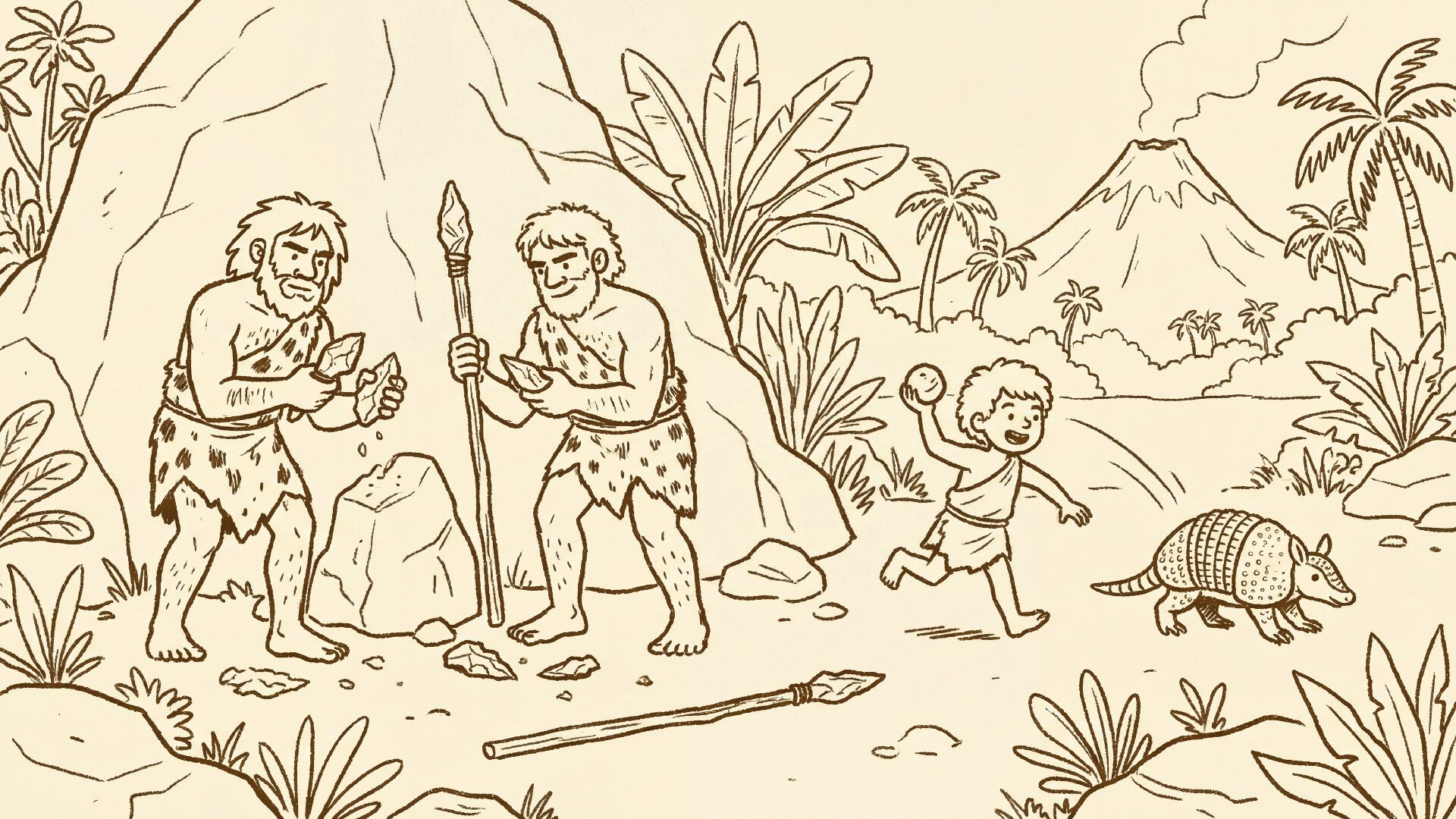 999 Hidden Cats: Stone Age Together screenshot #4