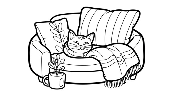 100 Cats Lost in the Stone Age Find & Color screenshot 1