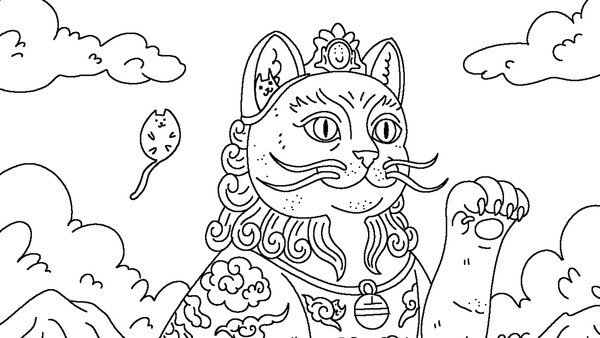 100 Cats Lost in China Find & Color