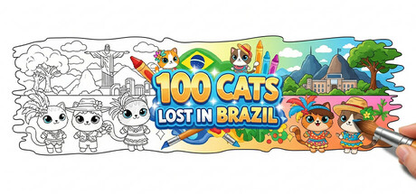 100 Cats Lost in Brazil Find & Color
