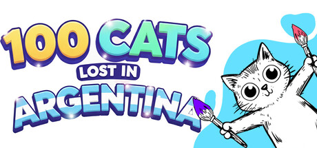 100 Cats Lost in Argentina Find & Color game cover