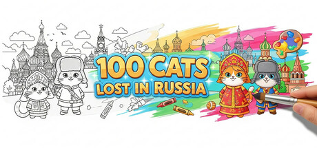 100 Cats Lost in Russia Find & Color