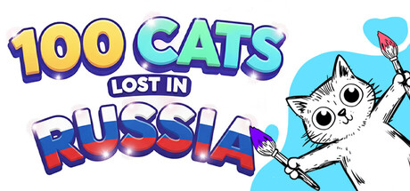 100 Cats Lost in Russia Find & Color game cover