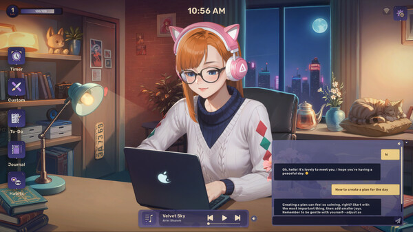Lo-Fi Girl: AI Assistant 🎧🤍 Screenshot