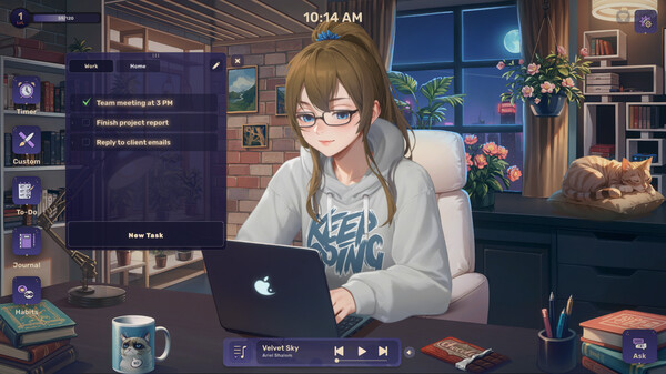 Lo-Fi Girl: AI Assistant 🎧🤍 game for windows Pc 1