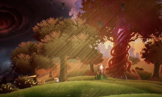 Screenshot of Firebird - Tale of the Stolen Light gameplay showing in-action mechanics