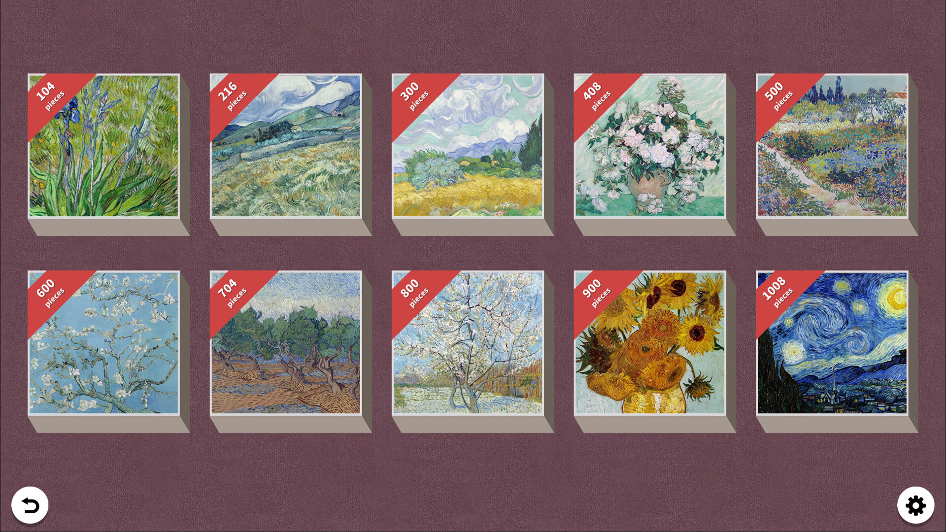 Pieceful Gallery - Van Gogh Featured Screenshot #1