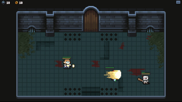 Screenshot of Rune Dungeon gameplay showing in-action mechanics