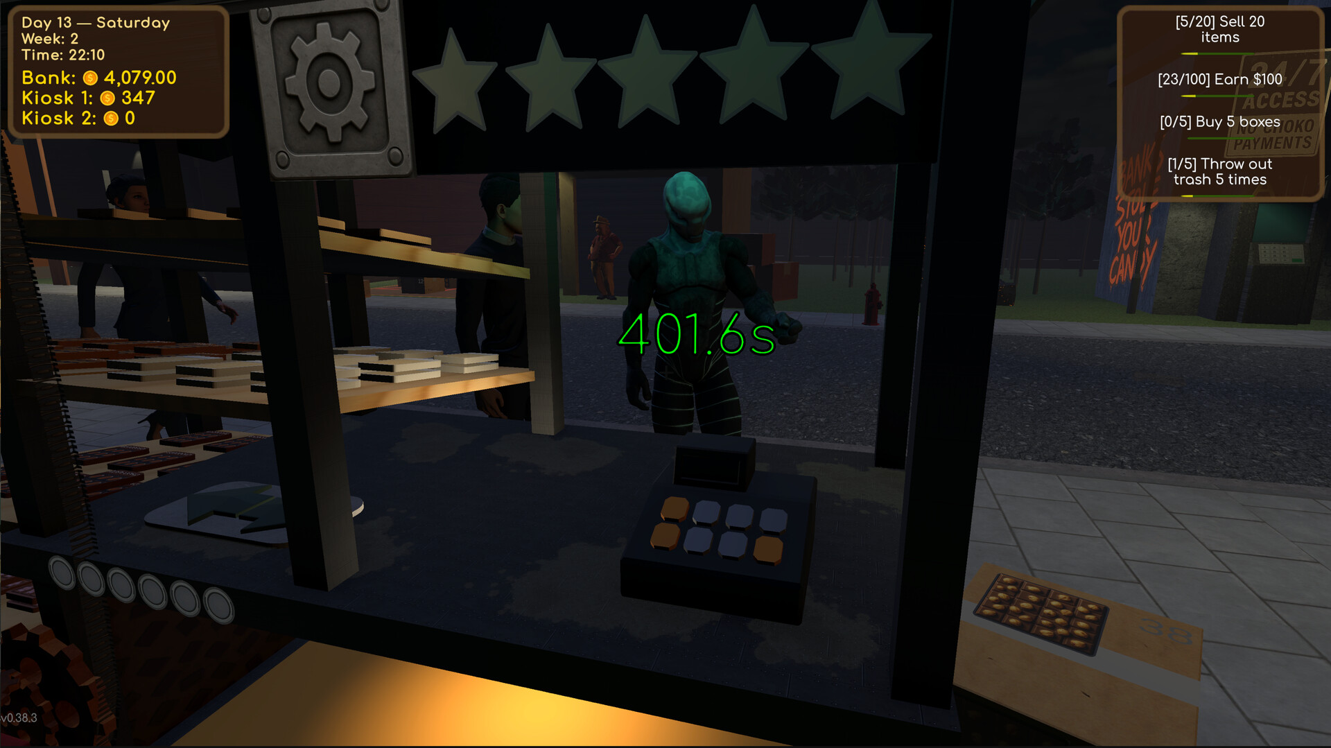 #4. Choco Kiosk Simulator (Steam) โดย: Sweetbyte Games