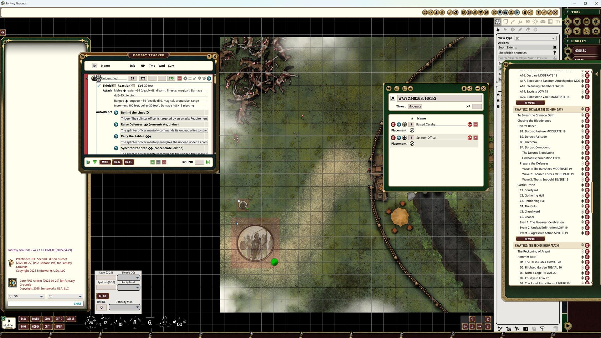 Fantasy Grounds - Pathfinder 2 RPG - Claws of the Tyrantのスクリーンショット 1
