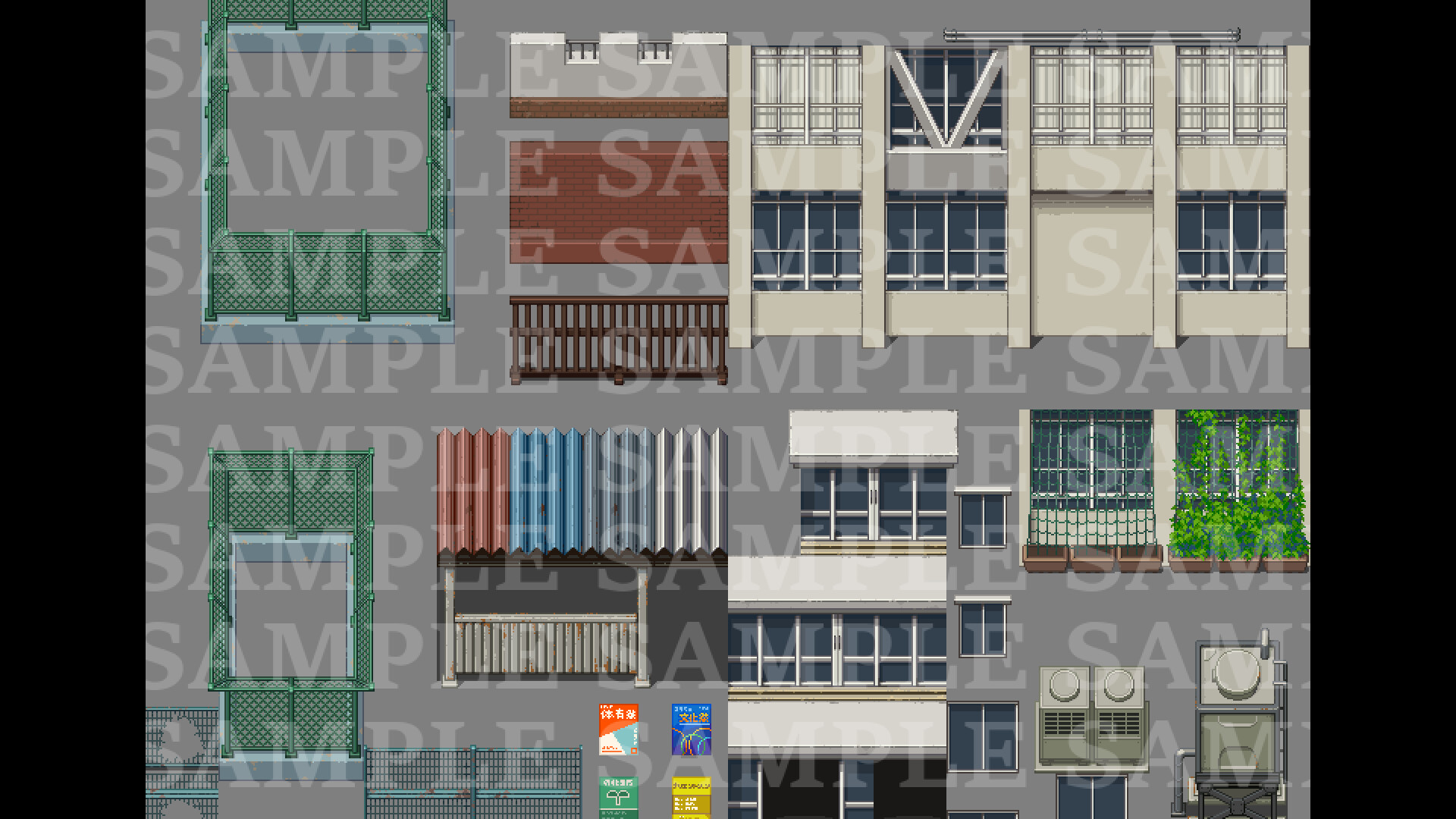 #6. RPG Maker MZ - DorapixelMapChips - Modern JP Schools (Steam) Podle: Gotcha Gotcha Games