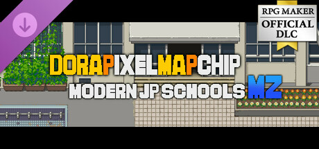 RPG Maker MZ - DorapixelMapChips - Modern JP Schools cover art