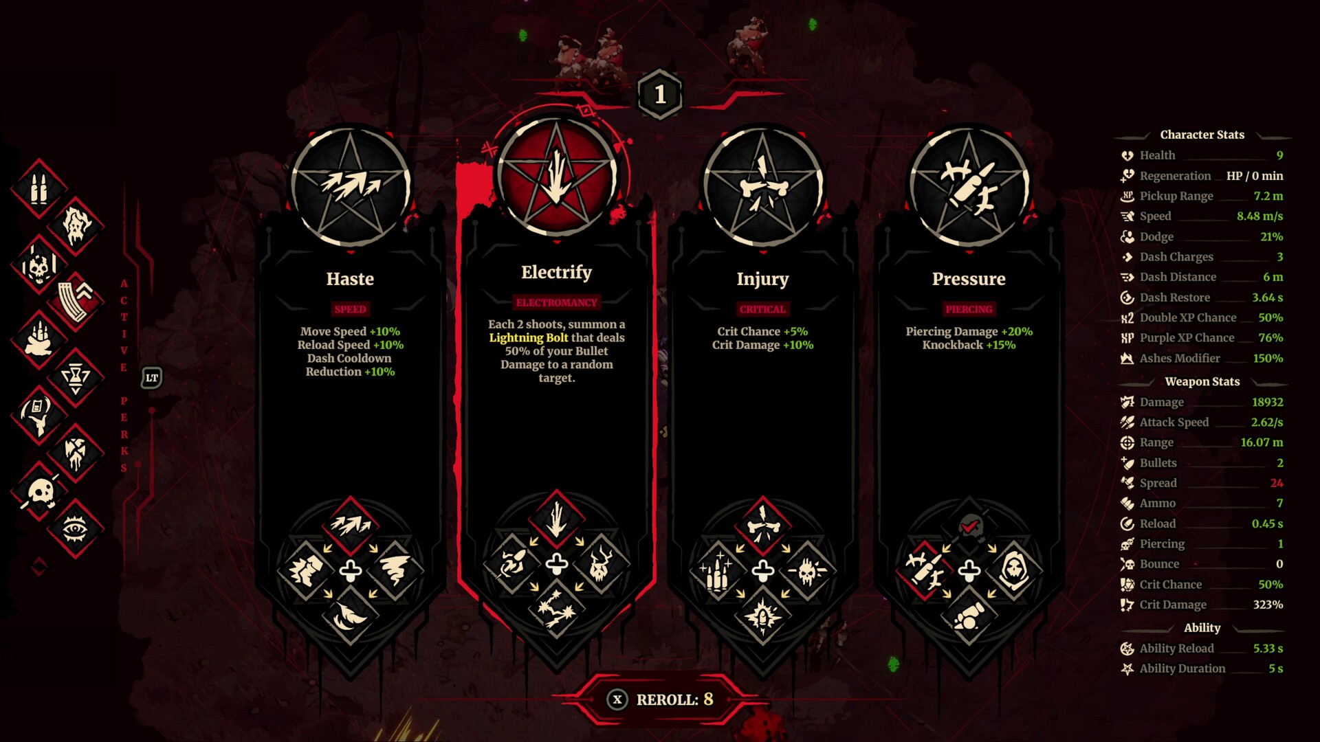 Personajes disponibles en el juego