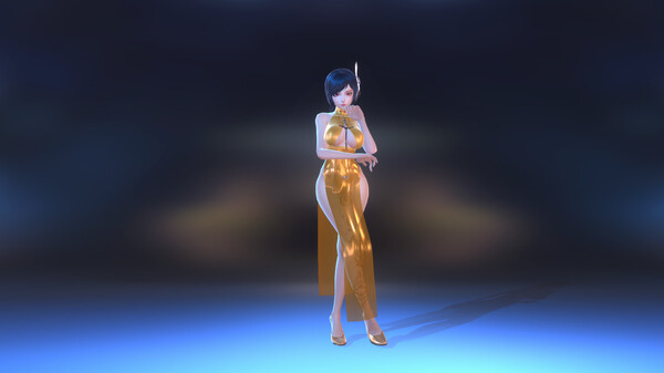 Angel Legion-DLC High-Slit Cheongsam (Orange)