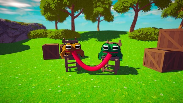 Sticked Together! - Co-op Frog Parkour screenshot 4