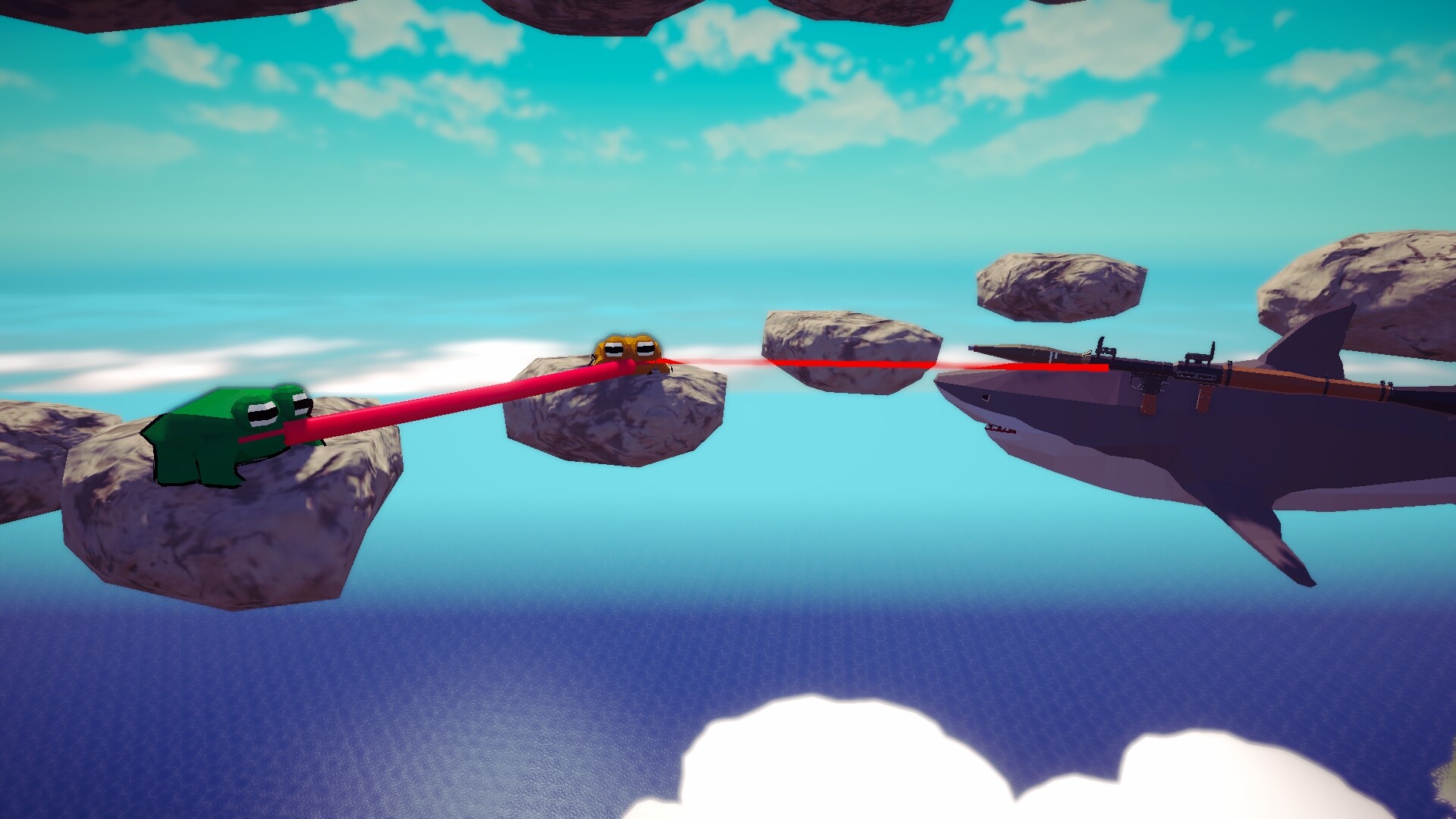 Sticked Together! - Co-op Frog Parkour screenshot #3