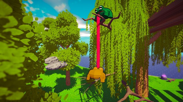 Sticked Together! - Co-op Frog Parkour screenshot 2