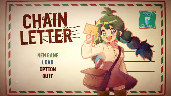 Screenshot of Chain Letter gameplay showing in-action mechanics