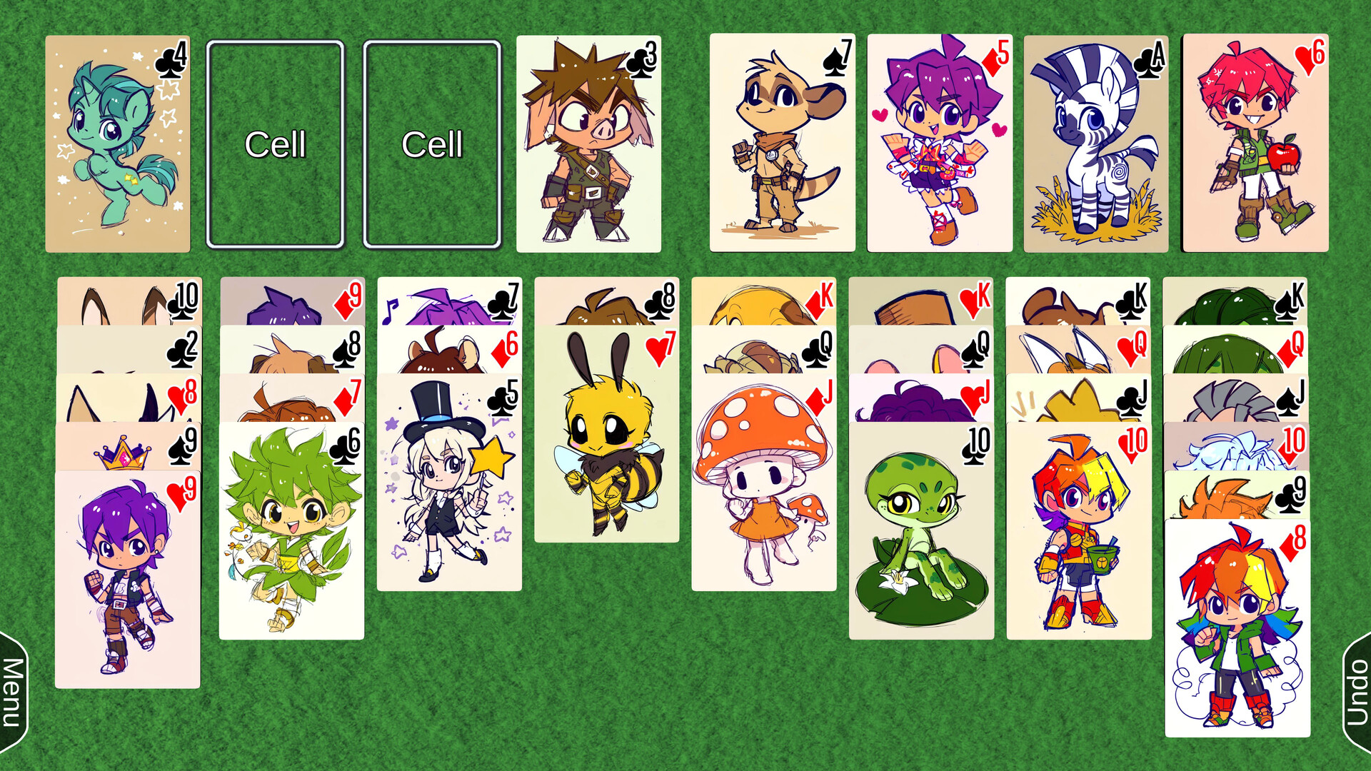 #3. Wyvern Solitaire Deck Pack: Cute Stuff (Steam) 由: Denki Gaka