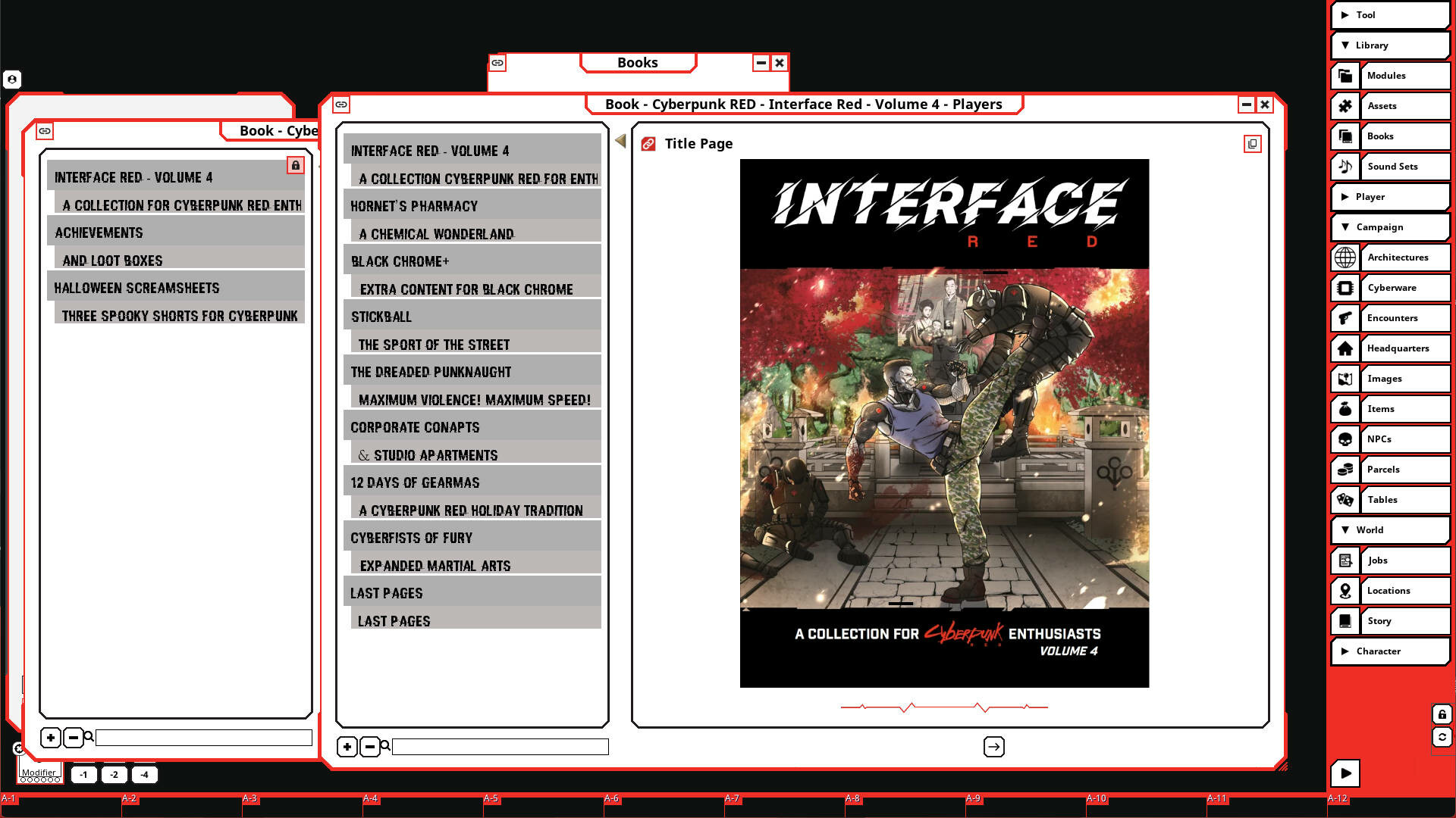 #1. Fantasy Grounds - Cyberpunk RED - Interface RED Volume 4 (Steam) 由: SmiteWorks USA, LLC
