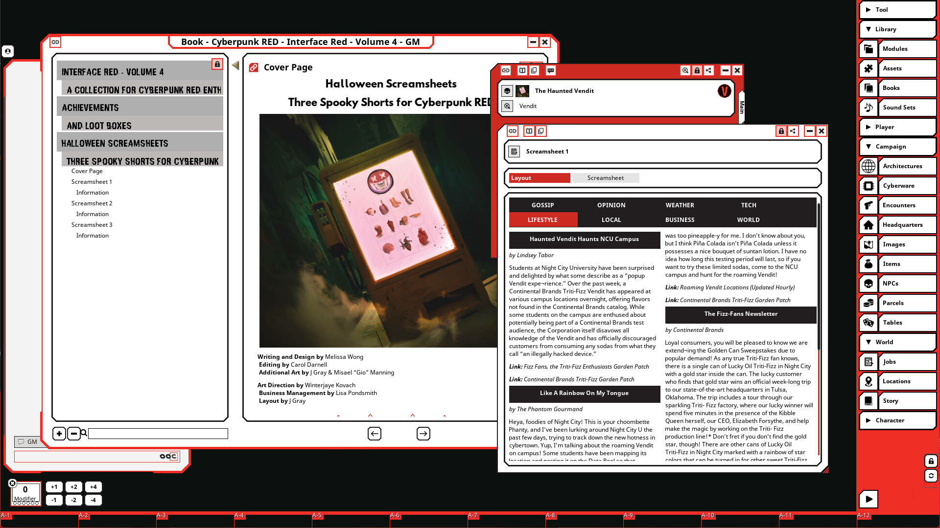 #2. Fantasy Grounds - Cyberpunk RED - Interface RED Volume 4 (Steam) 由: SmiteWorks USA, LLC
