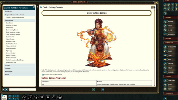 Fantasy Grounds - Labyrinth Worldbook - Players Guide Only