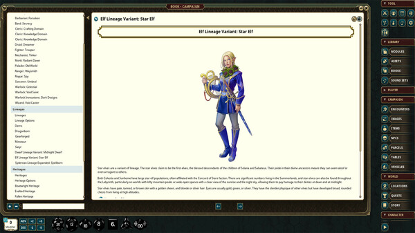 Fantasy Grounds - Labyrinth Worldbook - Players Guide Only