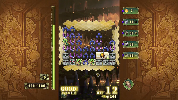 Screenshot of シェオルの森- 黄昏の魔獣使い - gameplay showing in-action mechanics