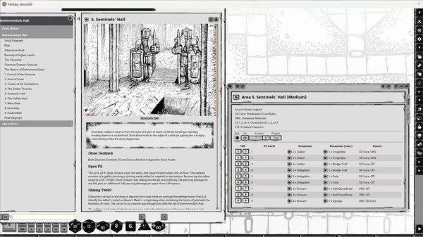 Fantasy Grounds - Dwimmerdark Hall for Shadowdark RPG