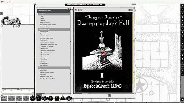 Fantasy Grounds - Dwimmerdark Hall for Shadowdark RPG