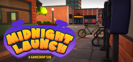 Poster Midnight Launch: A Gameshop Sim