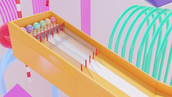 Screenshot of Rollout Rally gameplay showing in-action mechanics