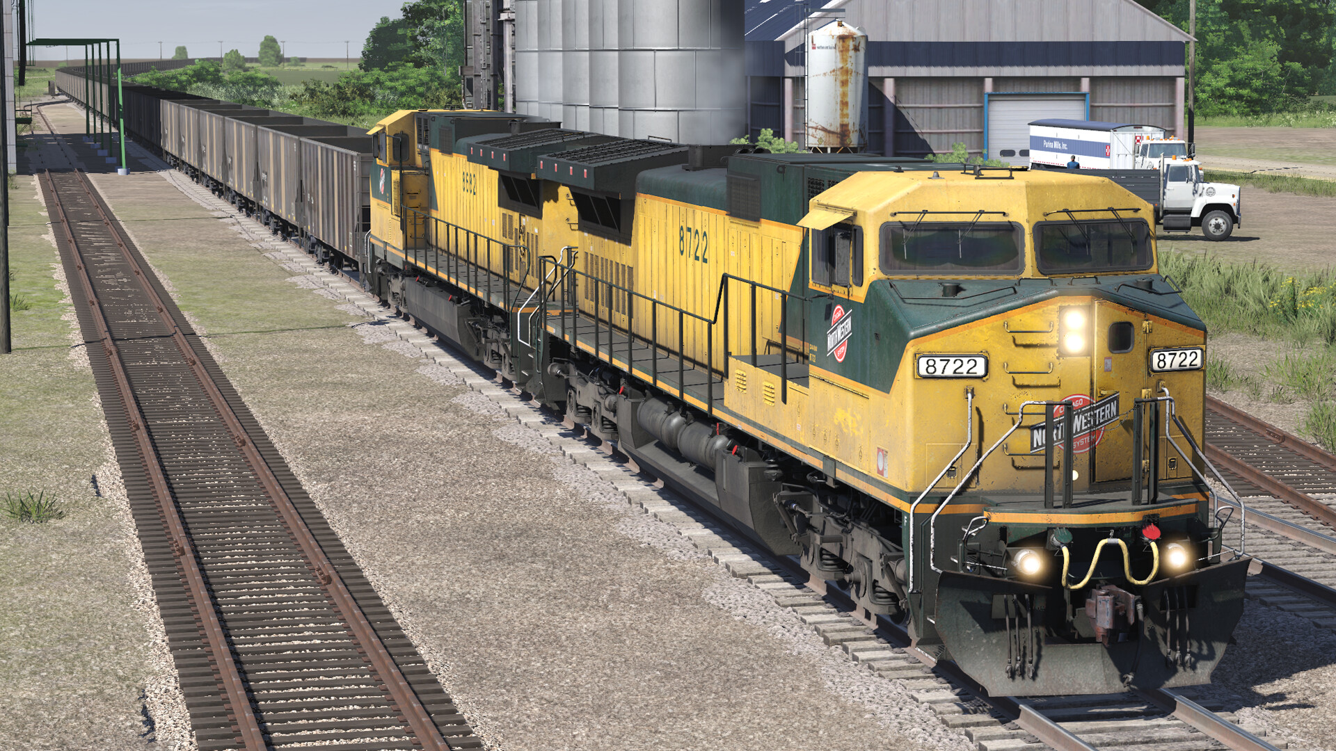 #1. Trainz 2022 DLC - CNW C44-9W 8666-8730 (Steam) โดย: N3V Games
