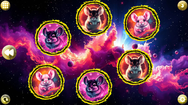 Скриншот 2 из игры Space Memory: Chinchillas