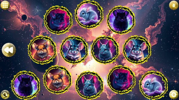 Скриншот из Space Memory: Chinchillas