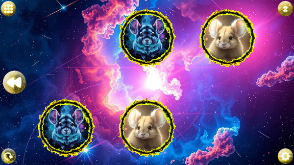 Скриншот 1 из игры Space Memory: Chinchillas