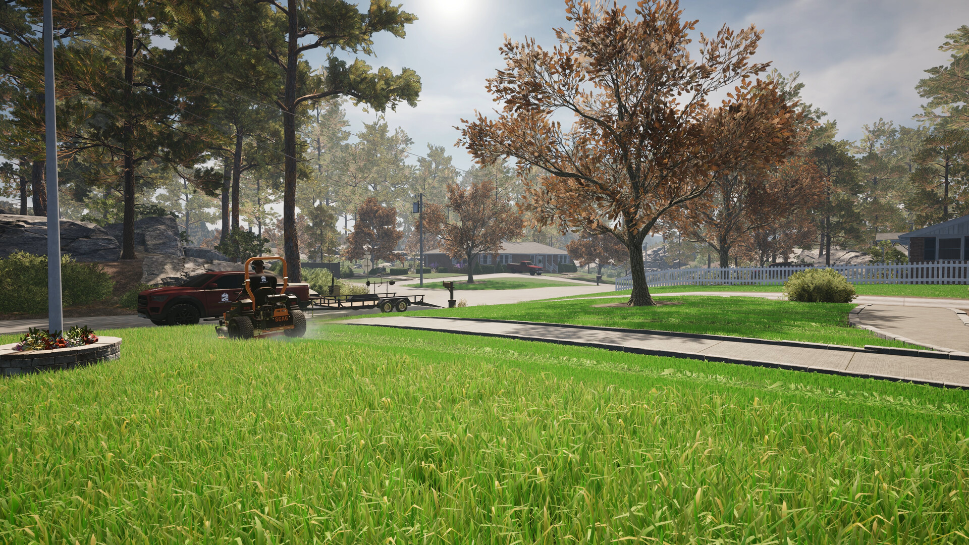 Lawn Mowing Simulator 2 gameplay screenshot 3