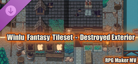 RPG Maker MV - Winlu Fantasy Tileset - Destroyed Exterior Header Image