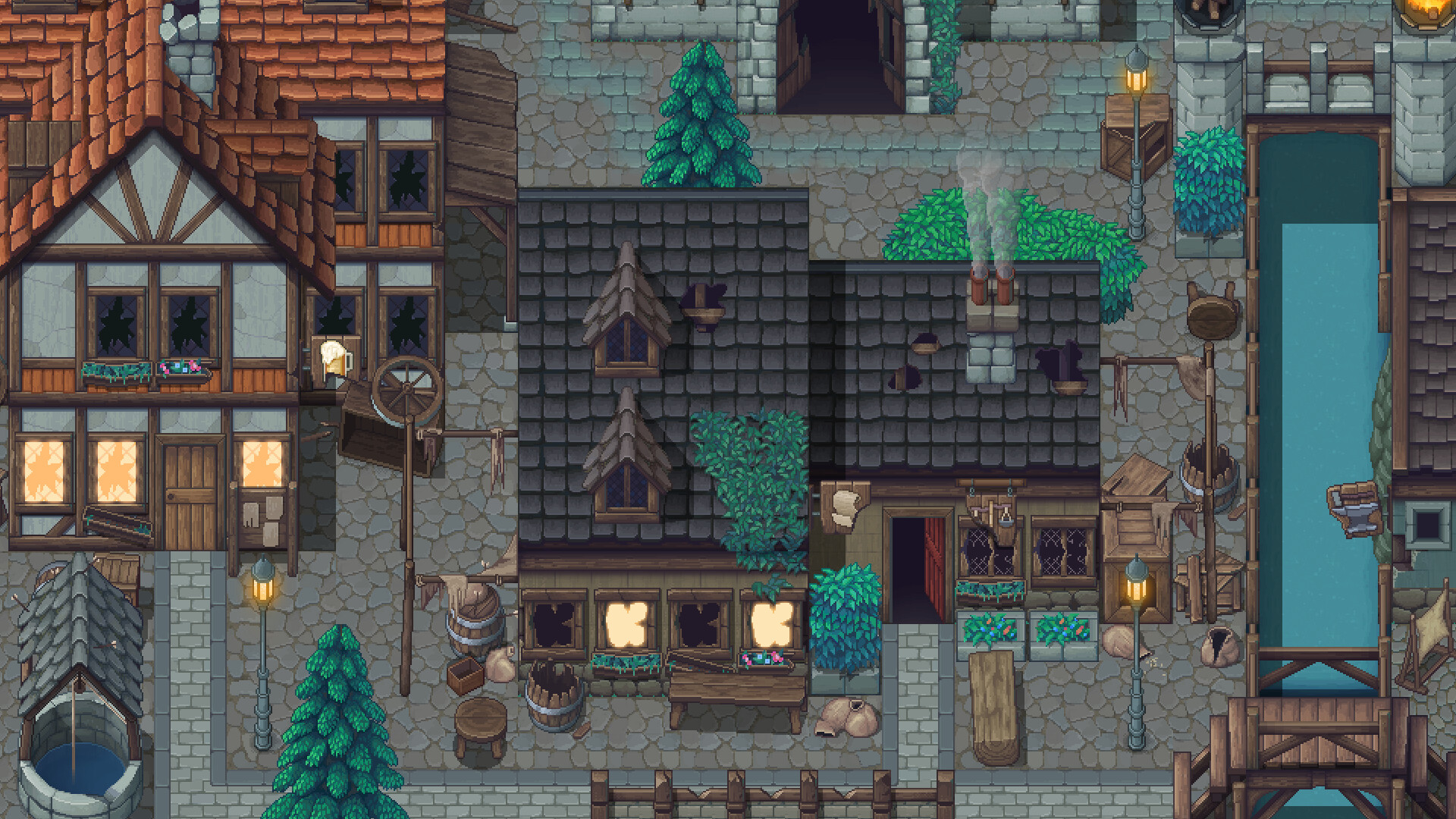 RPG Maker MZ - Winlu Fantasy Tileset - Destroyed Exterior Featured Screenshot #1