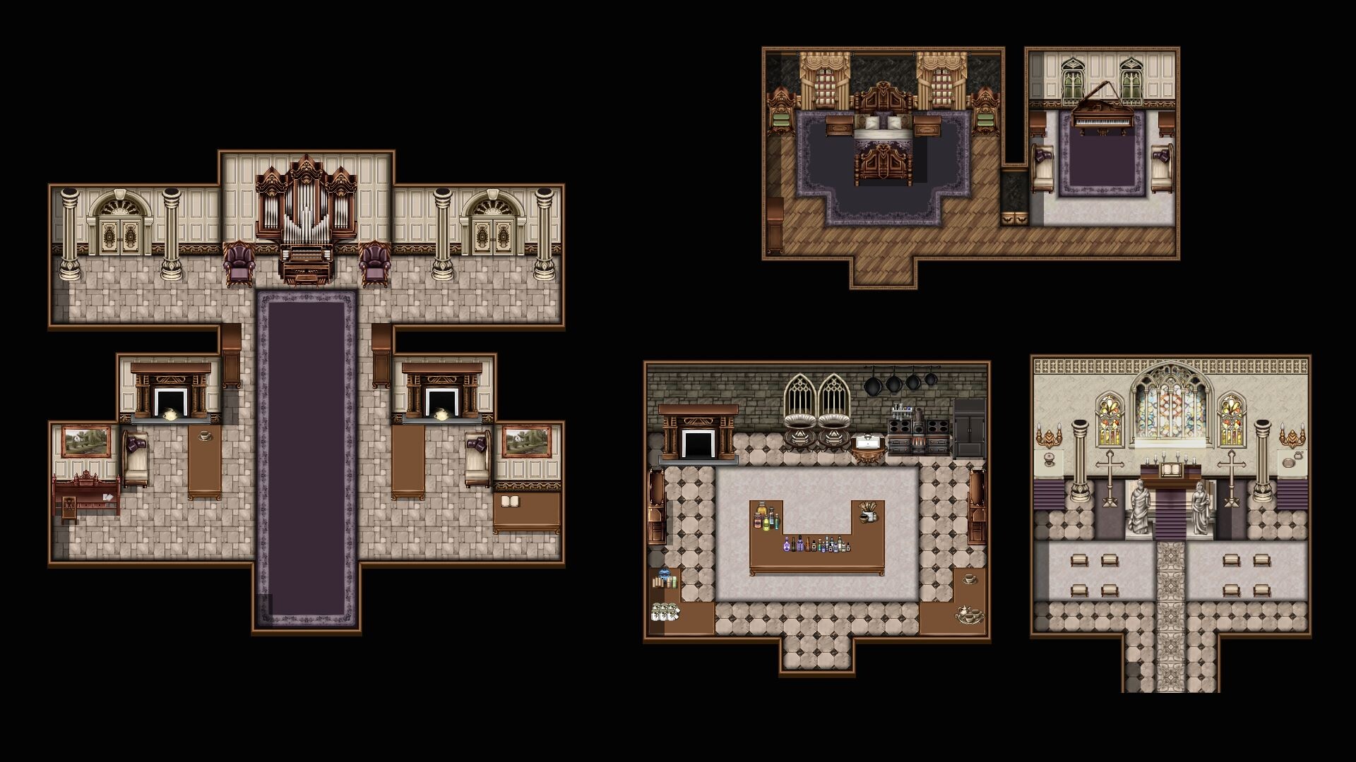 #1. RPG Maker MZ - KR Gothic Castle Tileset (Steam) 作者: KOMODO