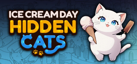 Hidden Cats - Ice Cream Day Banner