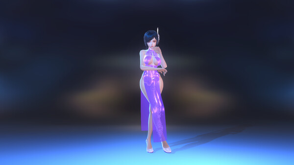 Angel Legion-DLC High-Slit Cheongsam (Purple)