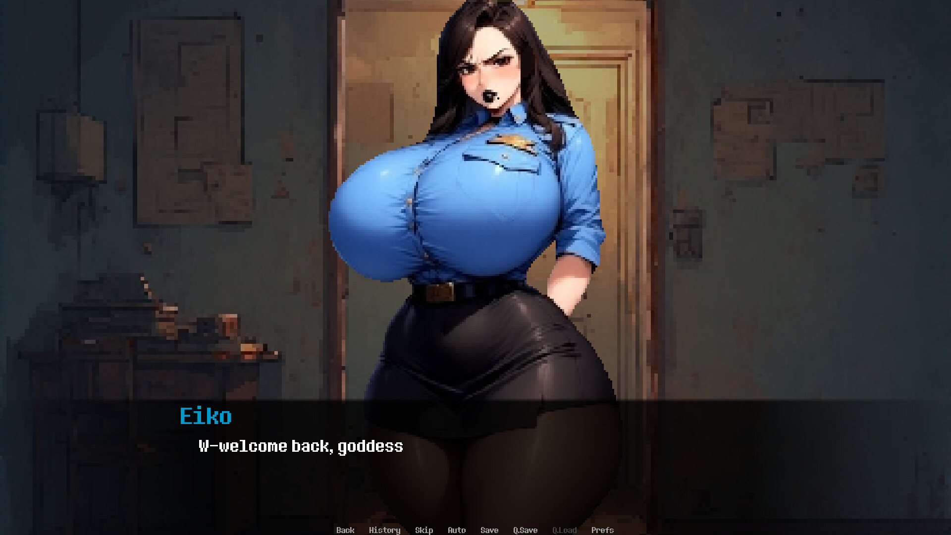Dominated by: Yandere Goth Cop screenshot 1