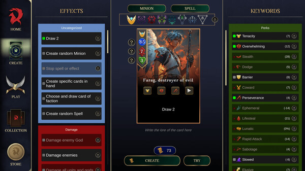 Ariokan - create your cards, break the Meta screenshot 2