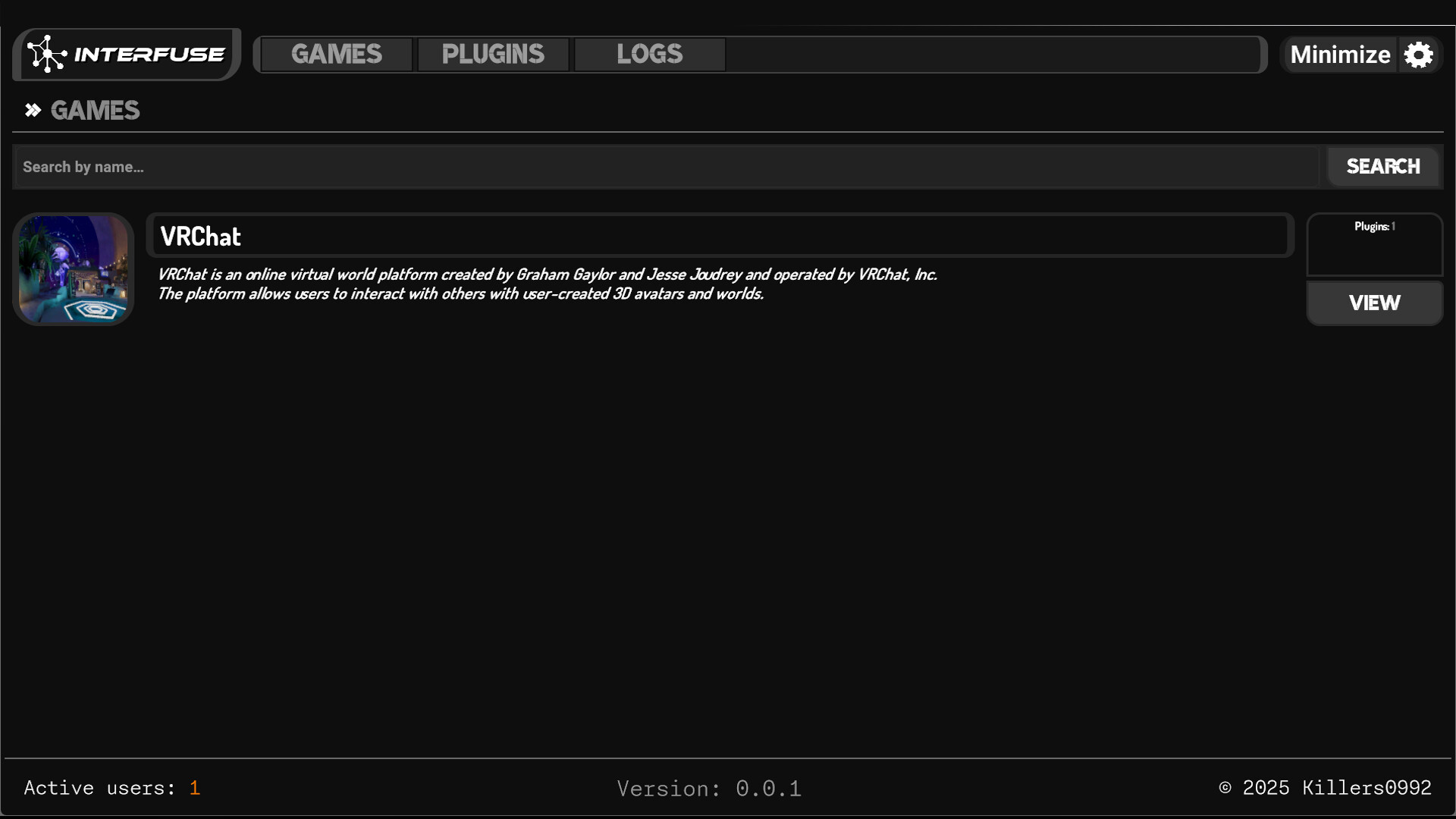 #1. Interfuse (Steam) 由: Killers0992