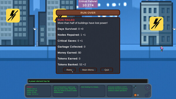 Screenshot of Power Grid Panic