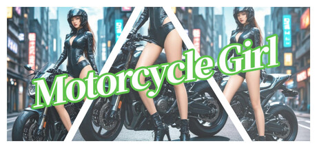 Motorcycle Girl Banner